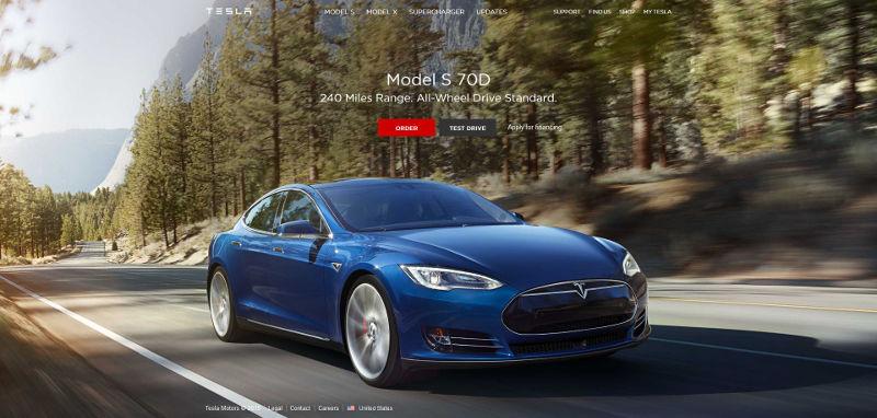Tesla 推出全新 Model S 70D Tesla 推出全新 Model S 70D