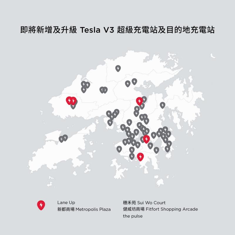 Tesla 宣布與英皇集團合作 擴充及升級超級充電和目的地充電站 攜手推動可持續發展未來 Tesla 宣布與英皇集團合作 擴充及升級超級充電和目的地充電站 攜手推動可持續發展未來