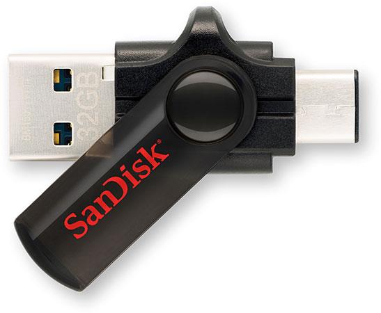SanDisk 首款配備 Type-C 連接器的雙用隨身碟